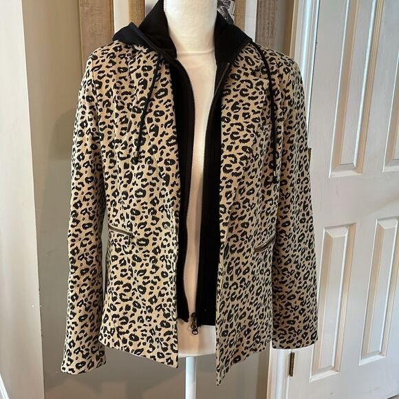 Fate Clothing Animal Print Removable Hoodie Jacket - Picture 1 of 8